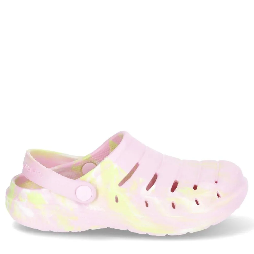 Rugged Shark LITTLE GIRL Clogs SIZE 3 Pink Yellow Waterproof NEW